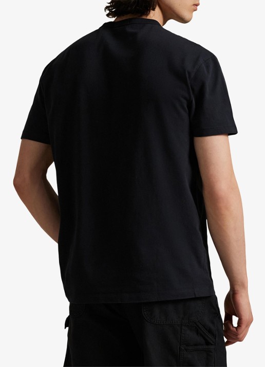 Ralph Lauren Classic fit T-shirt met ronde hals - achterkant 5 polo black / zwart