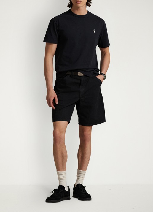 Ralph Lauren Classic fit T-shirt met ronde hals - voorkant 4 polo black / zwart