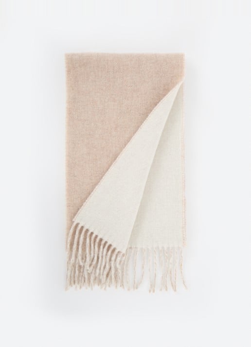 Ralph Lauren Classic Reversible sjaal in wolblend 168 x 25 cm