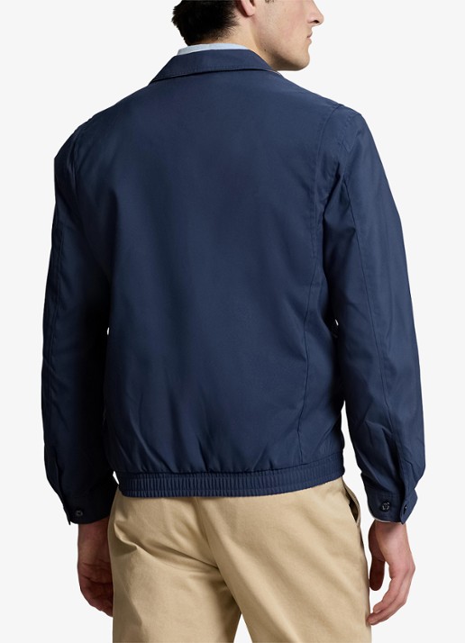 Ralph Lauren Coach jack met klassieke kraag - achterkant 9 refined navy / blauw