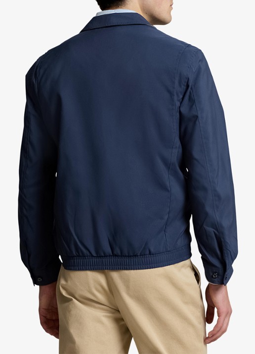 Ralph Lauren Coach jack met klassieke kraag - achterkant 10 refined navy / blauw