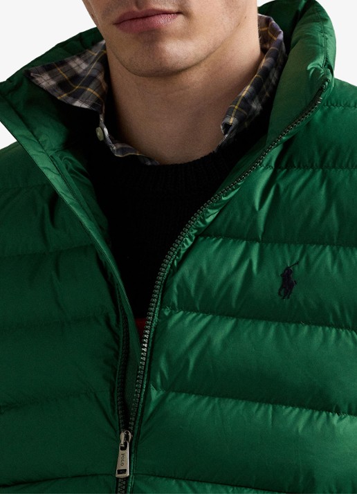 Ralph Lauren Colden bodywarmer met logoborduring - detail 4 new forest / groen