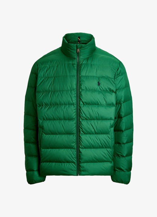 Ralph Lauren Colden gewatteerd jack met donsvulling en steekzakken - voorkant 3 new forest / groen