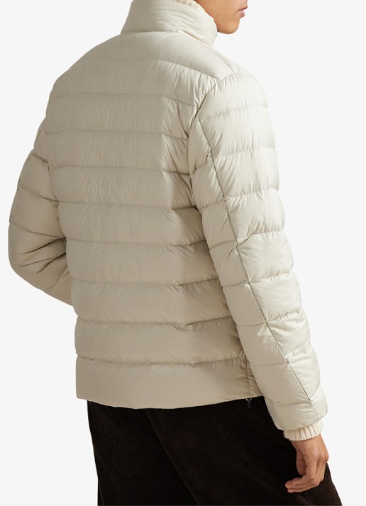 Ralph Lauren Colden gewatteerd jack met donsvulling en steekzakken - achterkant basic sand / zand
