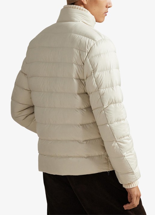 Ralph Lauren Colden gewatteerd jack met donsvulling en steekzakken - achterkant 2 basic sand / zand