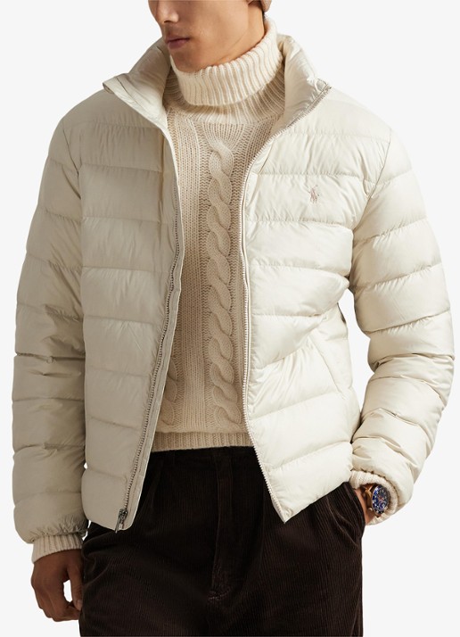 Ralph Lauren Colden gewatteerd jack met donsvulling en steekzakken - detail 9 basic sand / zand
