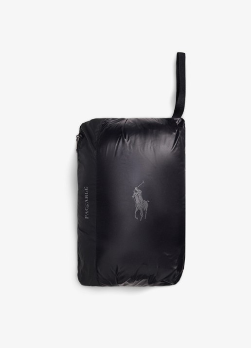 Ralph Lauren Colden opvouwbare bodywarmer met donsvulling en waterafstotende coating - detail 6 polo black / zwart