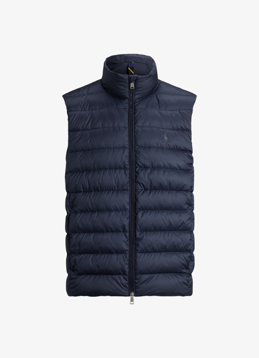Ralph Lauren Colden opvouwbare bodywarmer met donsvulling en waterafstotende coating - voorkant 5 collection navy / donkerblauw