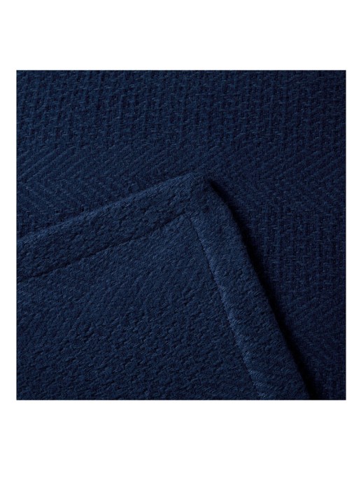 Ralph Lauren Conor plaid van  katoen 275 x 230 cm - detail 2 donkerblauw