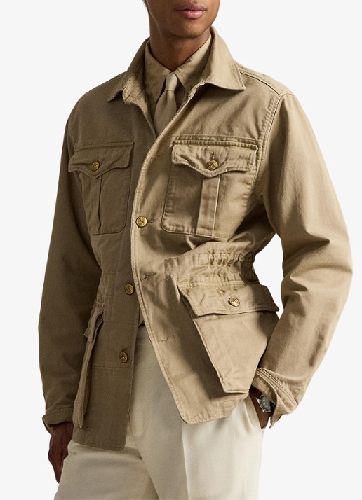 Ralph Lauren Crestwood utility jack met klepzakken