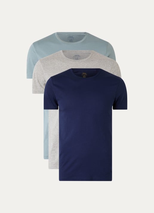 Ralph Lauren Crew T-shirt met ronde hals in 3-pack