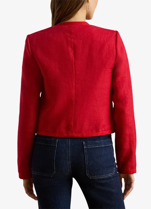 Ralph Lauren Cropped jack van linnen  - achterkant 5 cruise red 2wr6 / rood