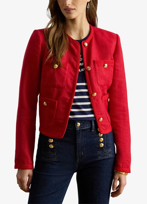 Ralph Lauren Cropped jack van linnen