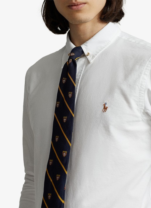 Ralph Lauren Custom fit button-down overhemd van katoen - detail 8 white / wit