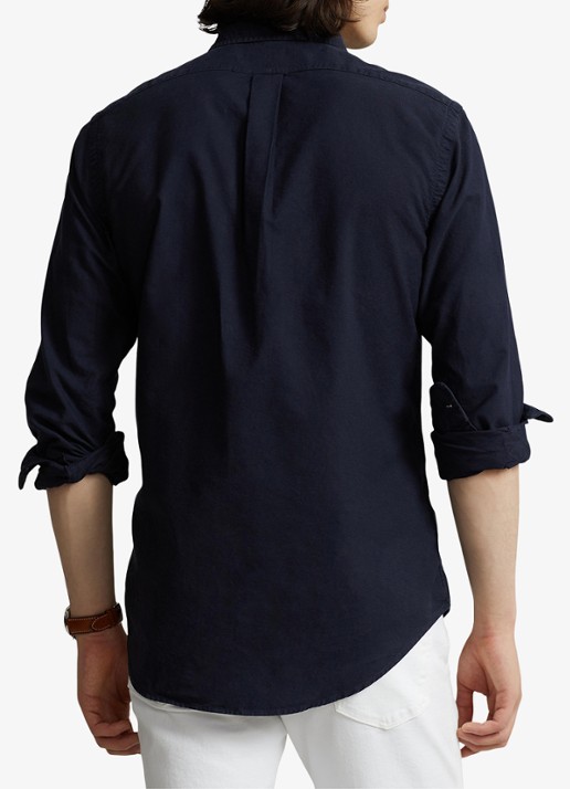 Ralph Lauren Custom fit overhemd met button down-kraag - achterkant 7 rl navy