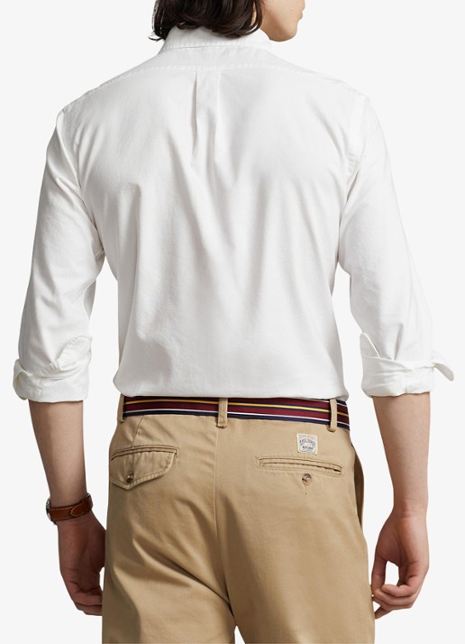 Ralph Lauren Custom fit overhemd met button down-kraag - achterkant 9 white