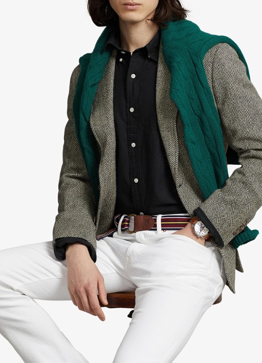 Ralph Lauren Custom fit overhemd met button down-kraag - detail 5 polo black / zwart