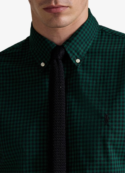 Ralph Lauren Custom fit overhemd met ruitdessin - detail 2 pine/black