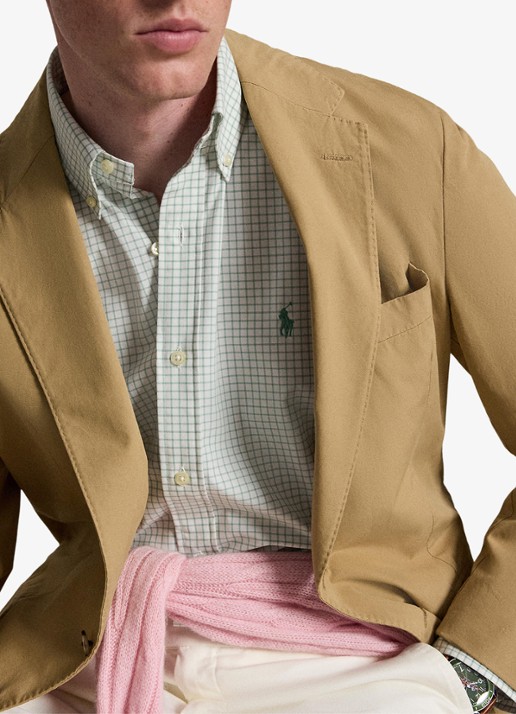 Ralph Lauren Custom fit overhemd met ruitdessin - detail 5 faded mint white / mint