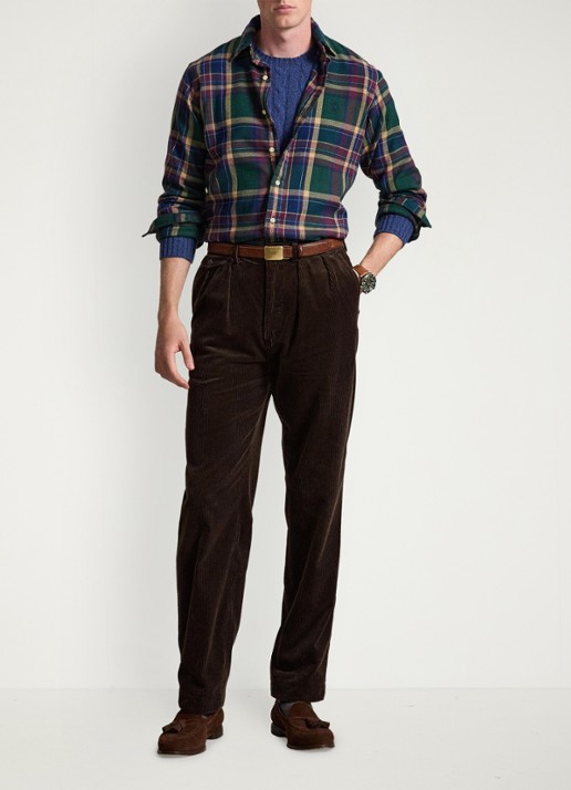 Ralph Lauren Custom fit overhemd met ruitdessin