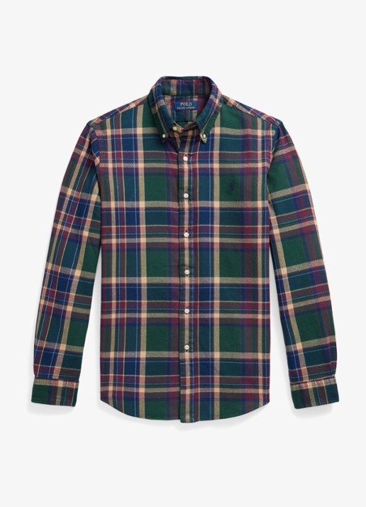 Ralph Lauren Custom fit overhemd met ruitdessin