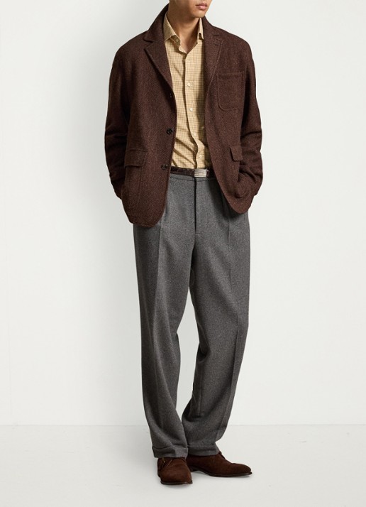 Ralph Lauren Custom fit overhemd met ruitdessin - detail 2 classic camel wht multi / camel