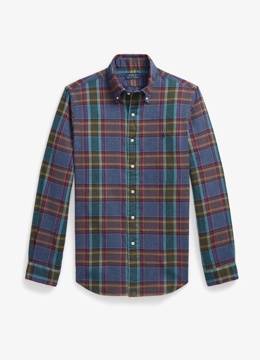 Ralph Lauren Custom fit overhemd met ruitdessin