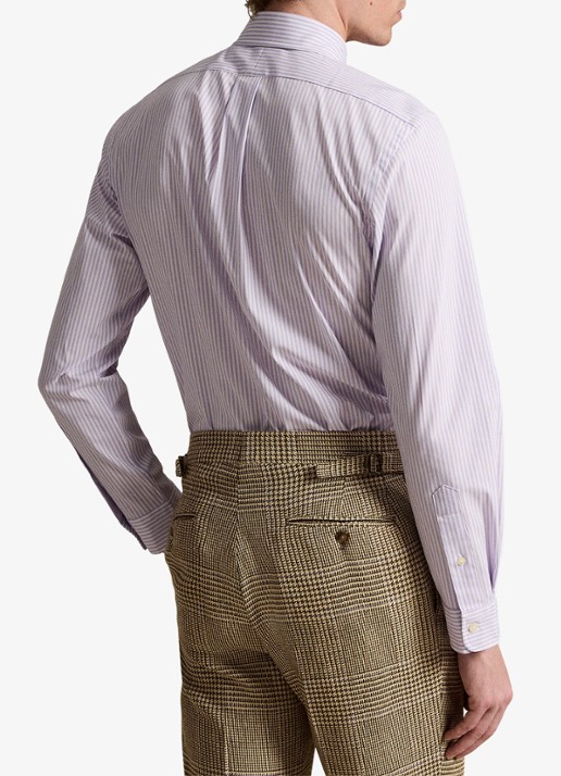 Ralph Lauren Custom fit overhemd met streepprint - achterkant 5 paars