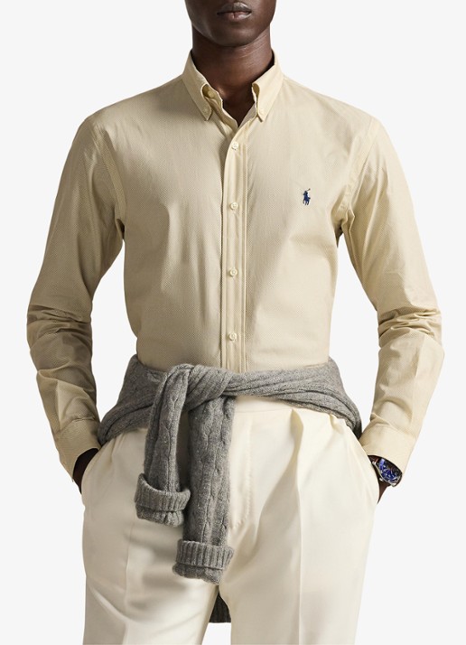 Ralph Lauren Custom fit overhemd met stretch