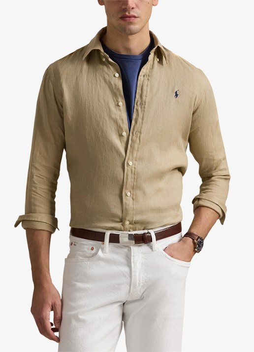 Ralph Lauren Custom Fit overhemd van linnen