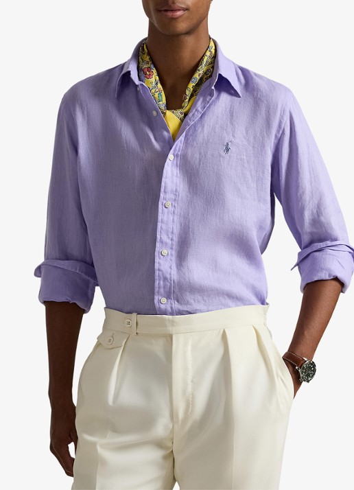Ralph Lauren Custom Fit overhemd van linnen