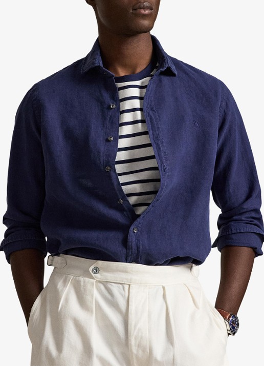 Ralph Lauren Custom fit overhemd van linnen
