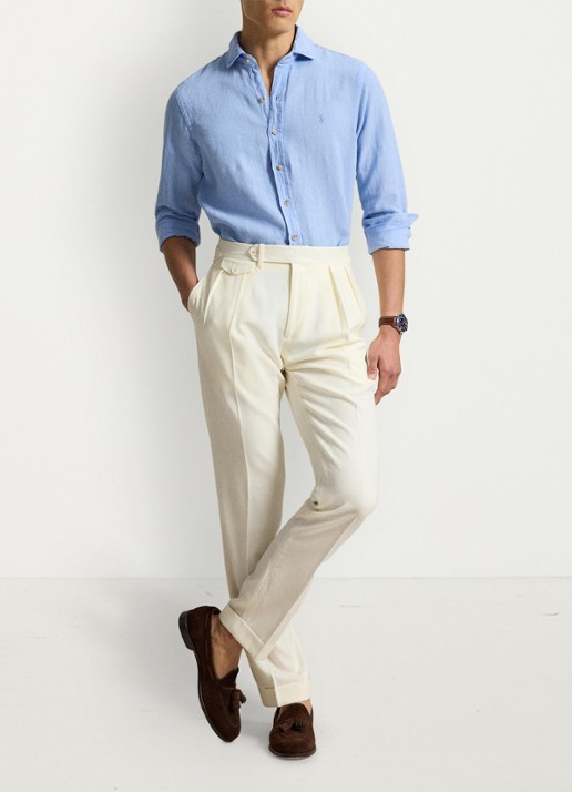 Ralph Lauren Custom fit overhemd van linnen