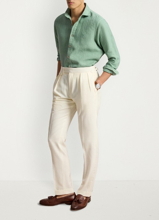 Ralph Lauren Custom fit overhemd van linnen