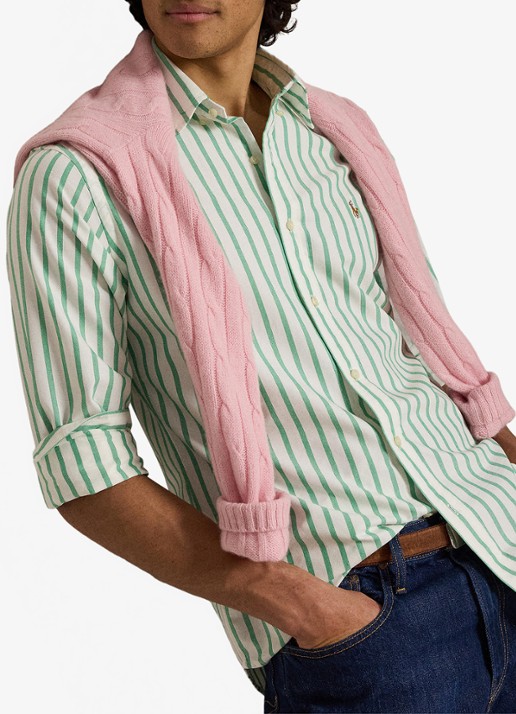 Ralph Lauren Custom fit Oxford overhemd met streepprint