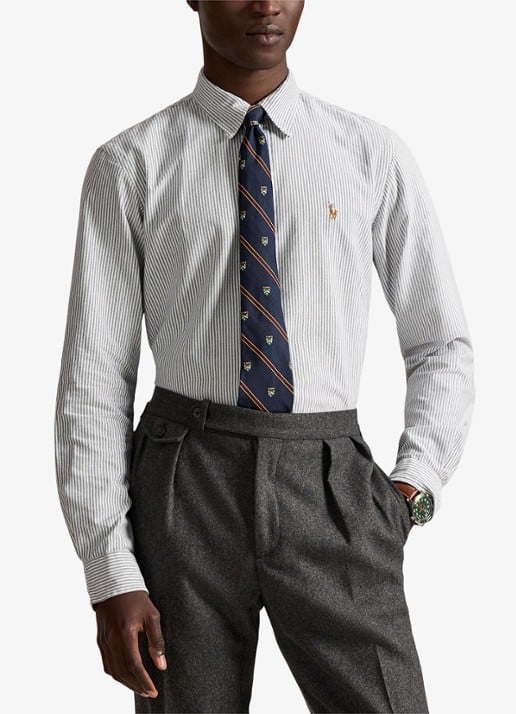 Ralph Lauren Custom fit Oxford overhemd met streepprint