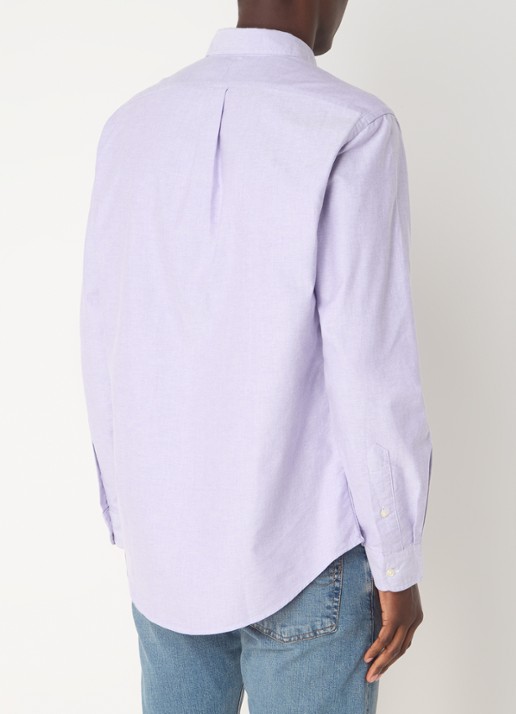 Ralph Lauren Custom fit Oxford overhemd - achterkant 4 thistle / paars