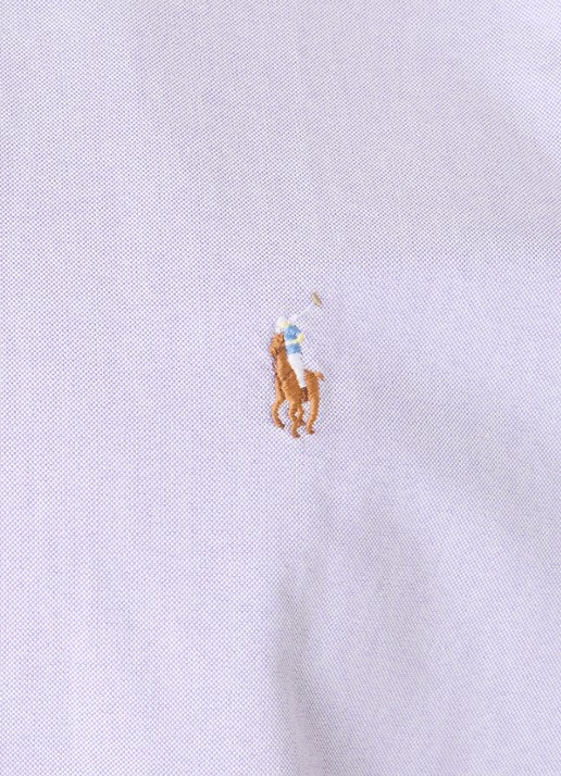 Ralph Lauren Custom fit Oxford overhemd - detail 7 thistle / paars