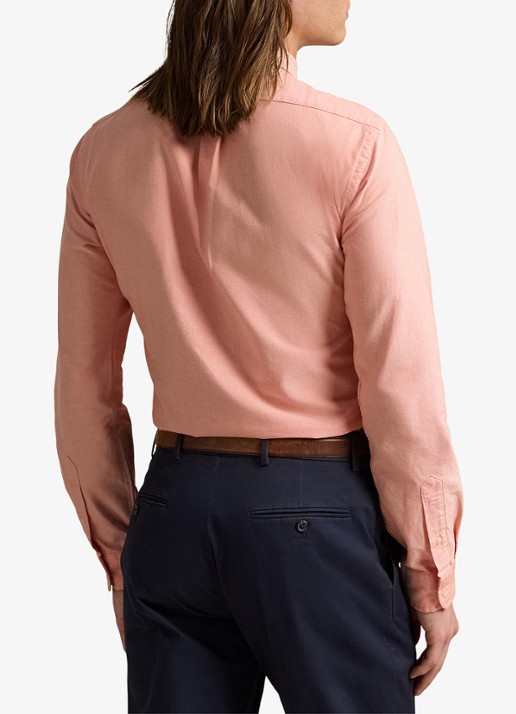 Ralph Lauren Custom fit Oxford overhemd - achterkant 5 kona orange 32ea / oranje
