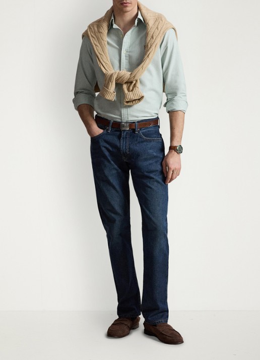 Ralph Lauren Custom fit Oxford overhemd - detail faded mint-31r6