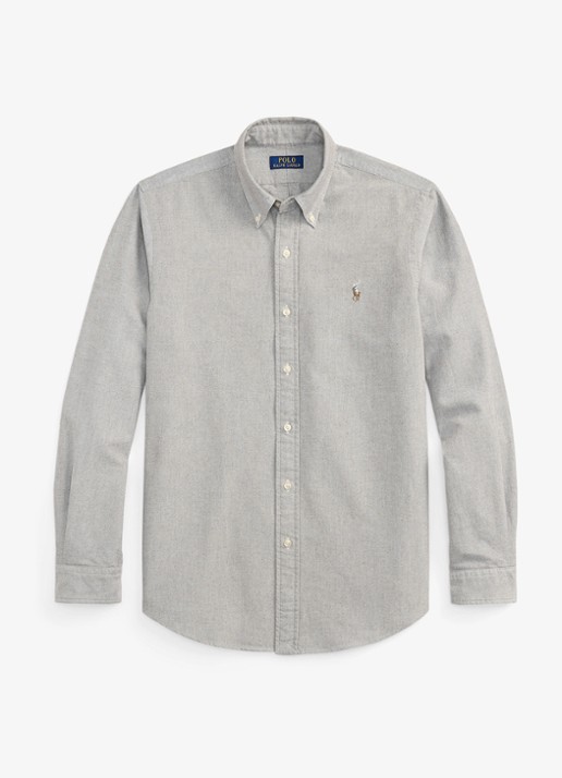Ralph Lauren Custom fit Oxford overhemd - voorkant nutmeg brwn zxw5 / bruin