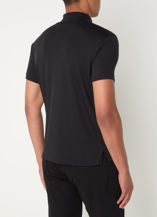 Ralph Lauren Custom slim fit polo met logo - achterkant 5 polo black / zwart