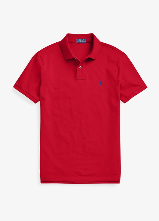 Ralph Lauren Custom slim fit polo met logoborduring