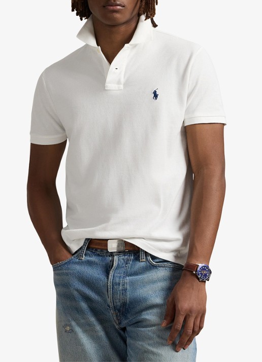 Ralph Lauren Custom slim fit polo met logoborduring