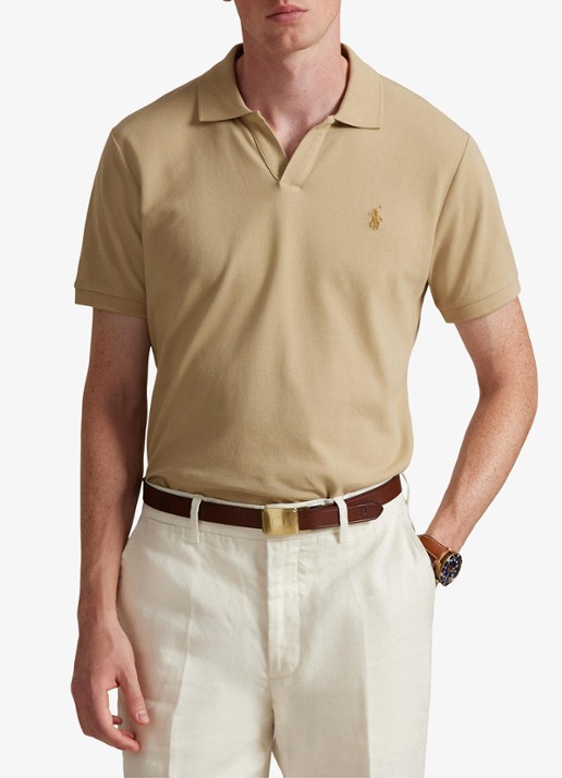 Ralph Lauren Custom slim fit polo met logoborduring