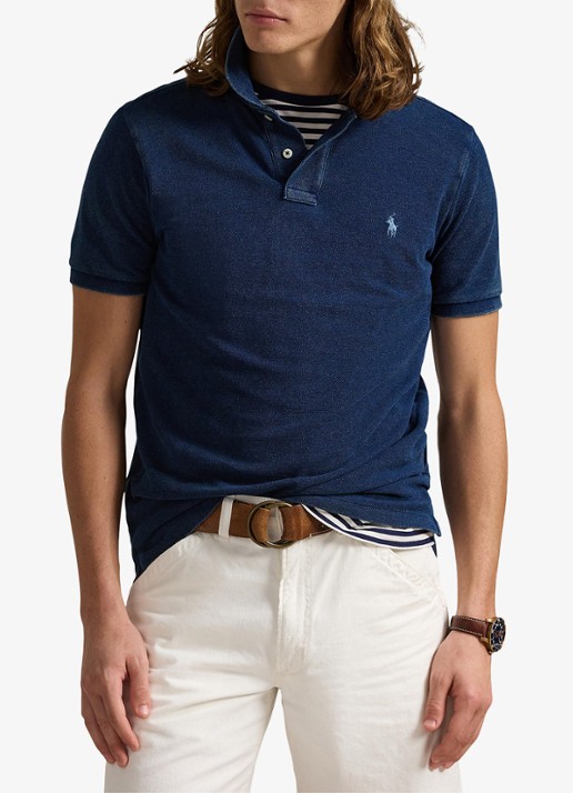 Ralph Lauren Custom slim fit polo van piqué katoen met logo
