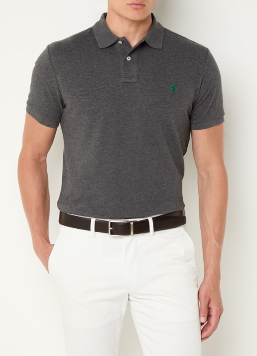 Ralph Lauren Custom slim fit polo van piqué katoen