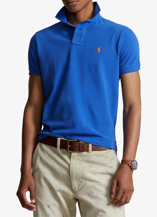 Ralph Lauren Custom slim fit polo van piqué katoen