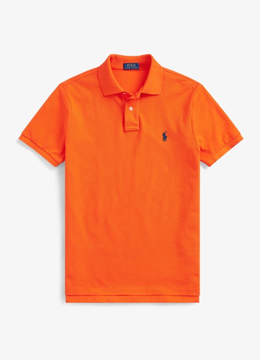 Ralph Lauren Custom slim fit polo van piqué katoen