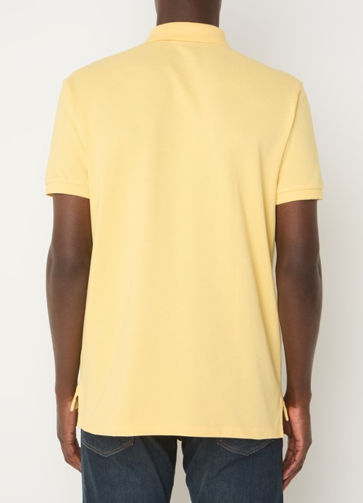 Ralph Lauren Custom slim fit polo van piqué katoen - achterkant 4 corn yellow/c6103